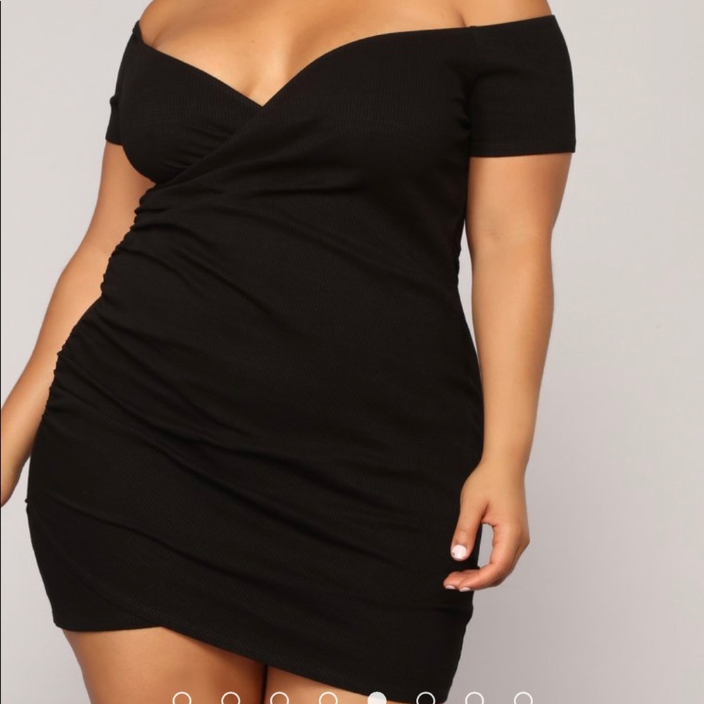 Fashion nova black plus dress